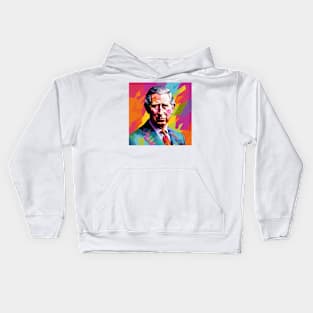 Charles III Pop Art 4 Kids Hoodie